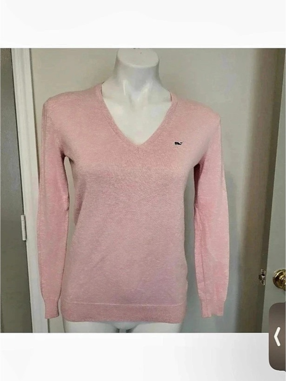 Vineyard Vines V-Neck Sweater in Pink Size XS 15